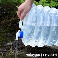 Outdoor Collapsible Foldable Water Container Camping Emergency Survival Water Storage Carrier Bag with Tap Volume:15L   